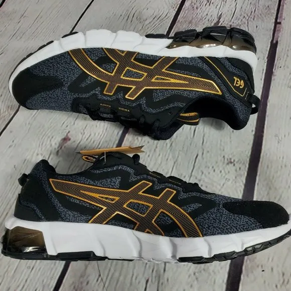 Asics Men's Size 10.5 Black Pure Gold Gel Quantum 90 Shoes Sneakers