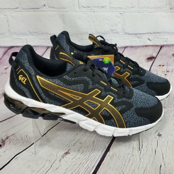 Asics Men's Size 10.5 Black Pure Gold Gel Quantum 90 Shoes Sneakers
