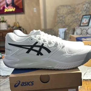 ASICS Men's White and Black Sneakers gel challengers 13