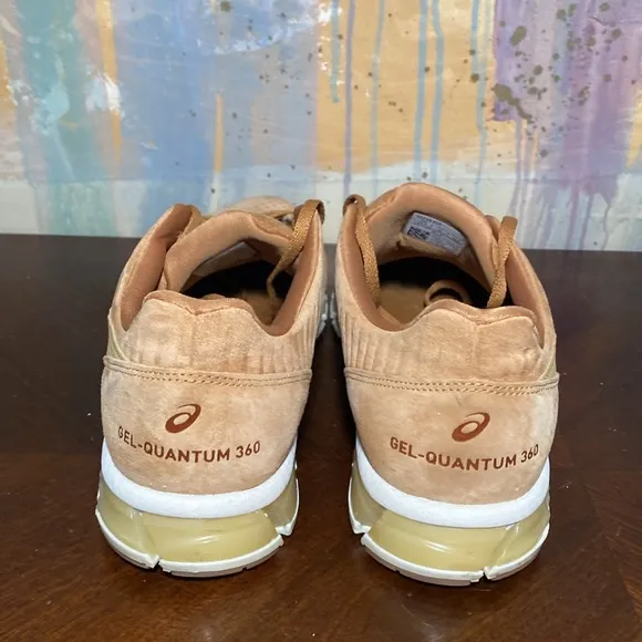 ASICS  Quantum Gel 360 4 LE  Caramel Brown Gum Running Lifestyle shoes Mens  12