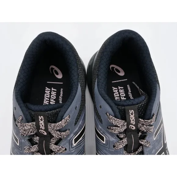 Asics Running Shoes Womens 9 Gel Scram 6 Black Gray Low Top Athletic Sneakers