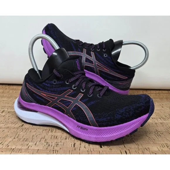 Asics Shoes Gel Kayano 29 Womens‎ 6 Running Athletic Black/Red Alert Sneakers