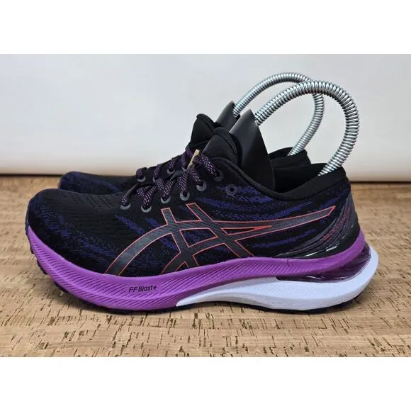 Asics Shoes Gel Kayano 29 Womens‎ 6 Running Athletic Black/Red Alert Sneakers