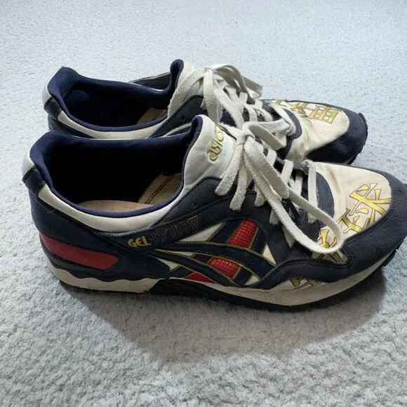 Asics Shoes Gel Lyte V Blue Men 11 Blue Sneakers Japanese Style Retro Athletic