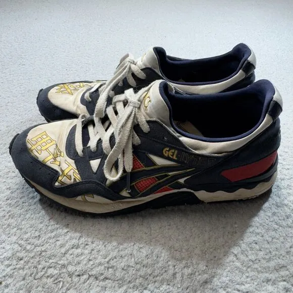 Asics Shoes Gel Lyte V Blue Men 11 Blue Sneakers Japanese Style Retro Athletic