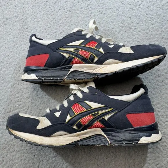 Asics Shoes Gel Lyte V Blue Men 11 Blue Sneakers Japanese Style Retro Athletic