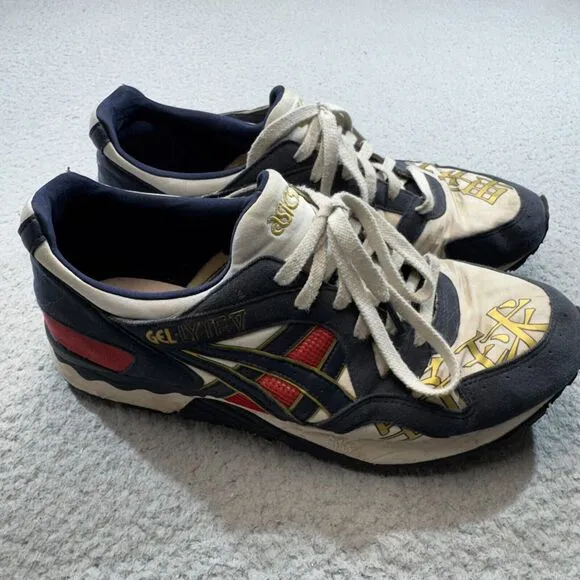 Asics Shoes Gel Lyte V Blue Men 11 Blue Sneakers Japanese Style Retro Athletic