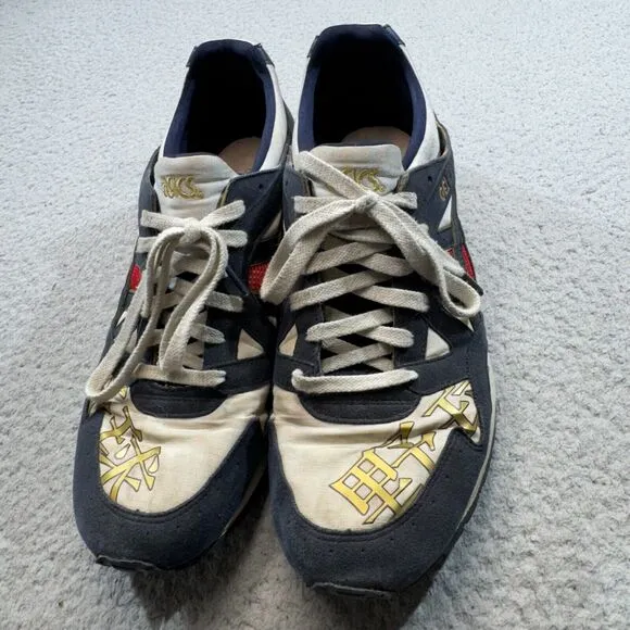 Asics Shoes Gel Lyte V Blue Men 11 Blue Sneakers Japanese Style Retro Athletic