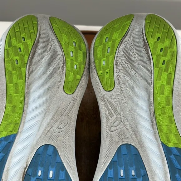 Asics Shoes Mens 11.5 Gel Nimbus 26 Blue Gray Green Running Sneakers