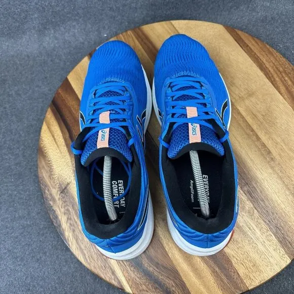 Asics Shoes Mens 11.5 Gel Pulse 11 Running Sneakers Blue Round Toe Logo 1011A550