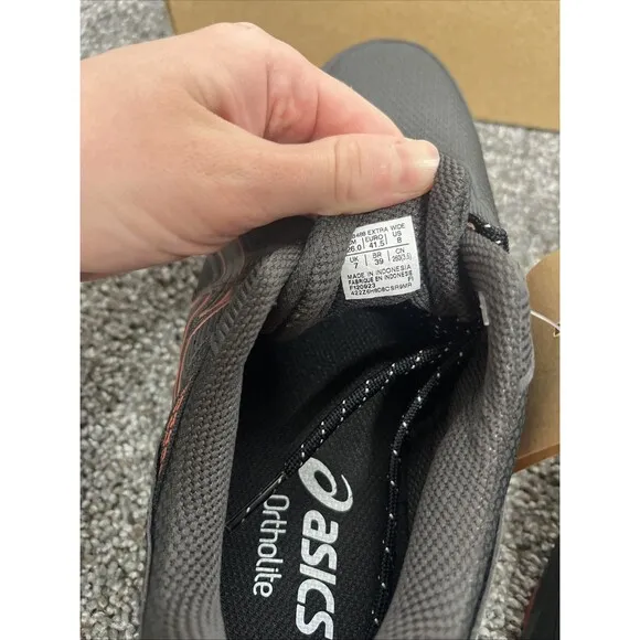 ASICS Shoes Men’s 8 Extra Wide 4E Gel-Venture 9 Graphite Grey Spice 1011B488-021