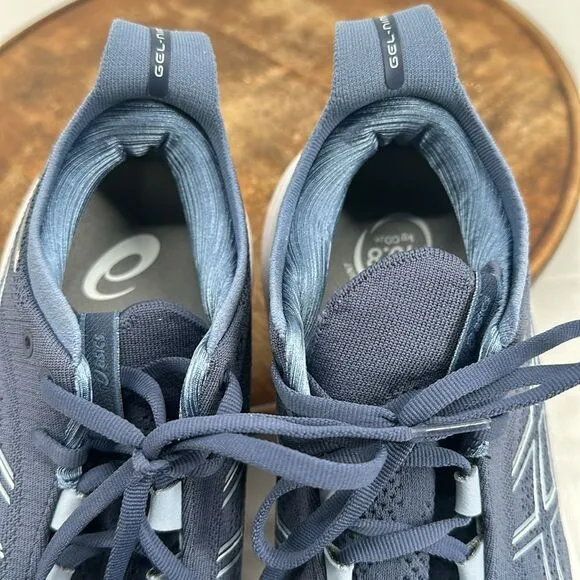Asics Shoes Mens 9 Gel-Nimbus 26 Thunder Blue/Denim Blue Running Sneakers