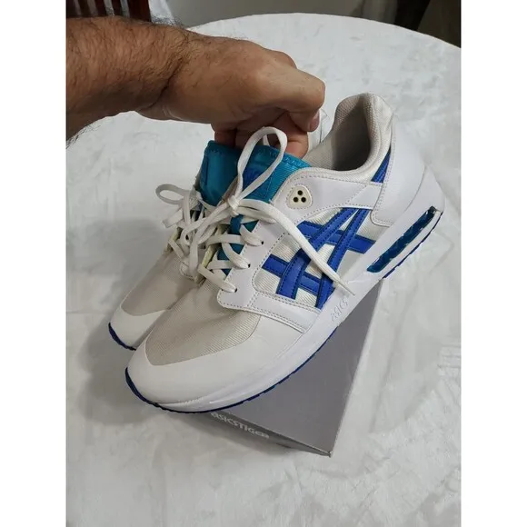 Asics Sneaker Shoes Gel-Saga Sou White Blue 1191A105-102 Men US10.5 / Used