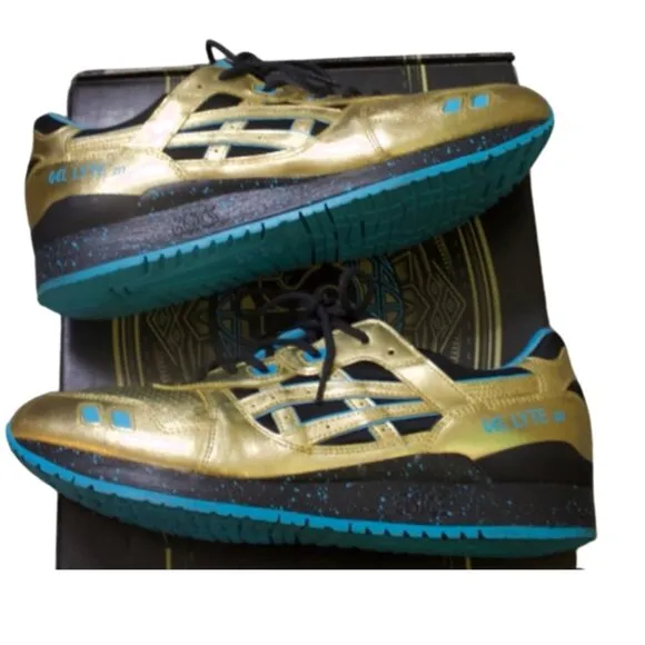 ASICS Wale x Villa x Gel Lyte III Metallic Gold Men's Sneakers w/ Special Box!