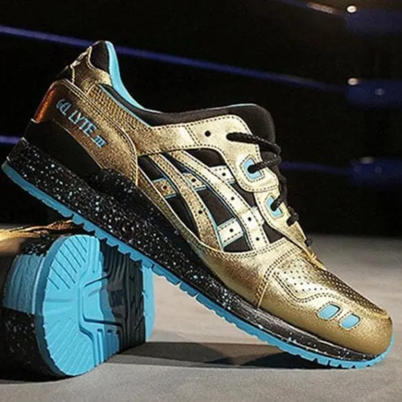ASICS Wale x Villa x Gel Lyte III Metallic Gold Men's Sneakers w/ Special Box!