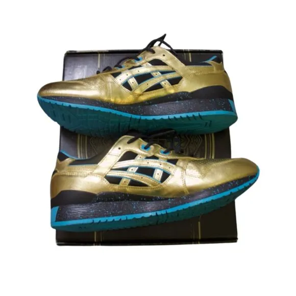 ASICS Wale x Villa x Gel Lyte III Metallic Gold Men's Sneakers w/ Special Box!