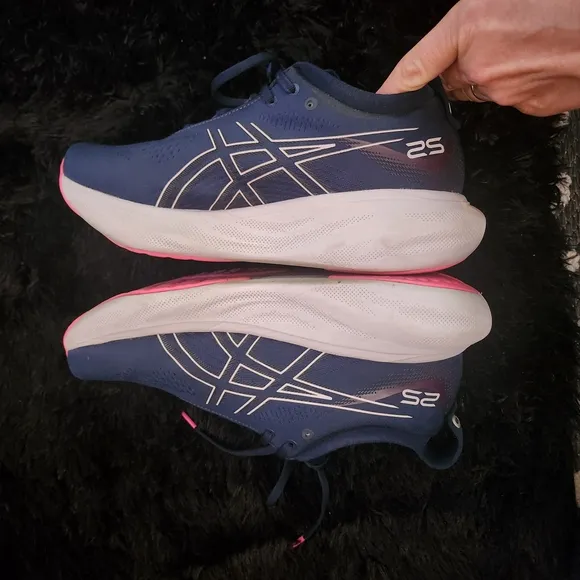 Asics Women's Athletic Shoes - Navy and Pink