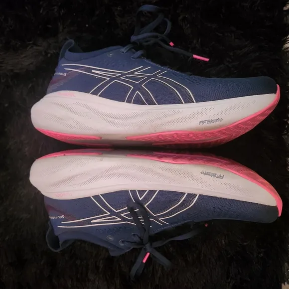 Asics Women's Athletic Shoes - Navy and Pink