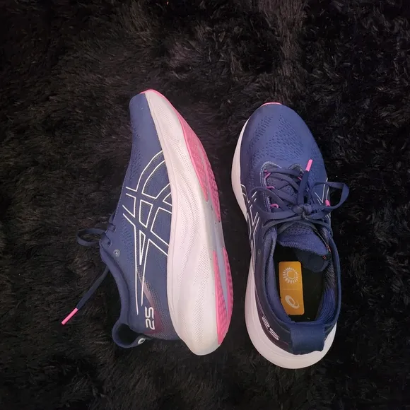 Asics Women's Athletic Shoes - Navy and Pink
