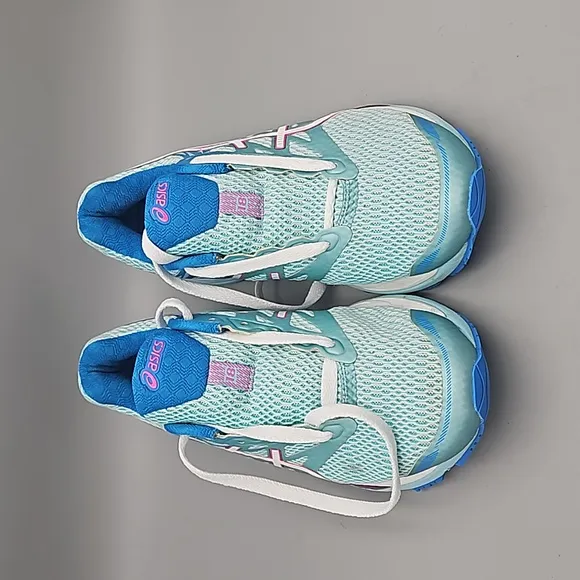 Asics Women's Gel-Cumulus 18 Aqua Splash / White Pink Glow Running shoes Women 8