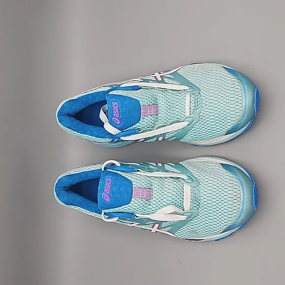 Asics Women's Gel-Cumulus 18 Aqua Splash / White Pink Glow Running shoes Women 8