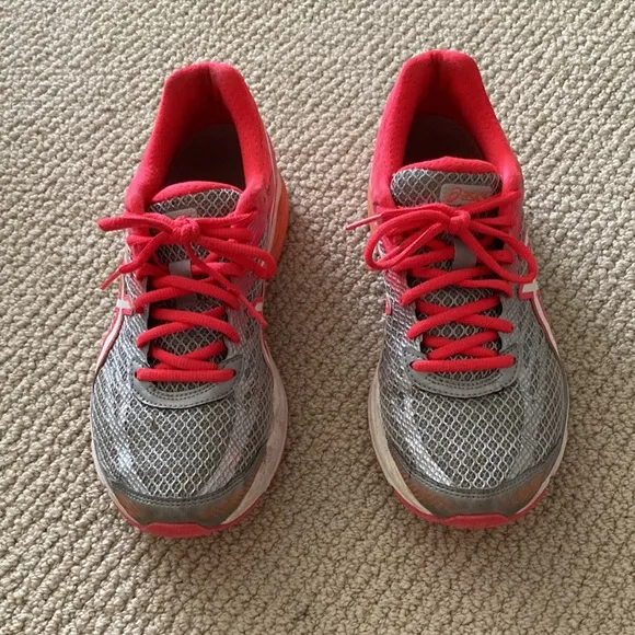 ASICS Women’s Gel-Flux 4 Running Sneakers Shoes Pink Silver Tennis Size 8.5 EUC