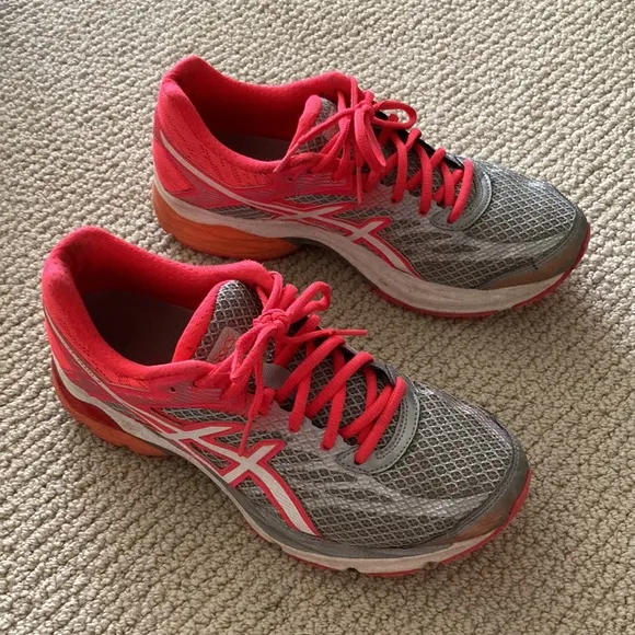 ASICS Women’s Gel-Flux 4 Running Sneakers Shoes Pink Silver Tennis Size 8.5 EUC