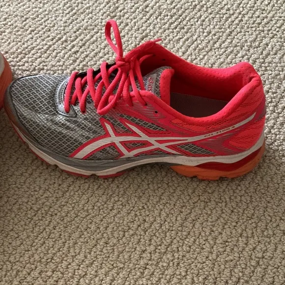 ASICS Women’s Gel-Flux 4 Running Sneakers Shoes Pink Silver Tennis Size 8.5 EUC
