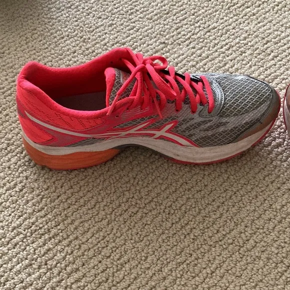 ASICS Women’s Gel-Flux 4 Running Sneakers Shoes Pink Silver Tennis Size 8.5 EUC