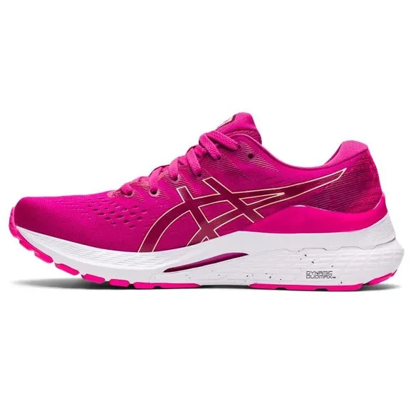 ASICS WOMEN'S GEL-KAYANO 28 RUNNING SHOES, 5, FUCHSIA RED/PINK GLO