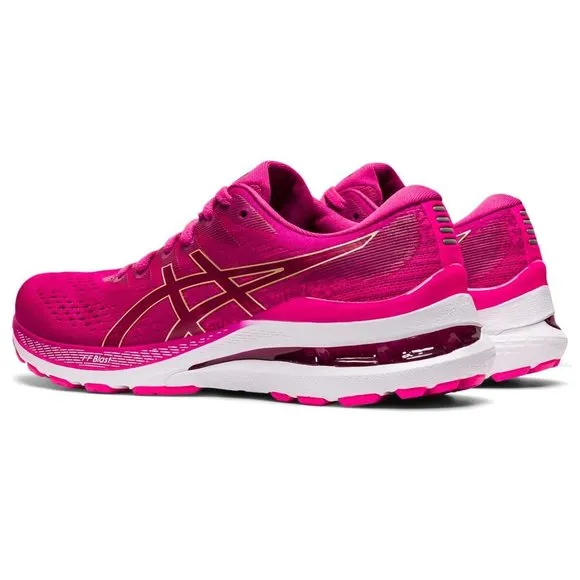 ASICS WOMEN'S GEL-KAYANO 28 RUNNING SHOES, 5, FUCHSIA RED/PINK GLO