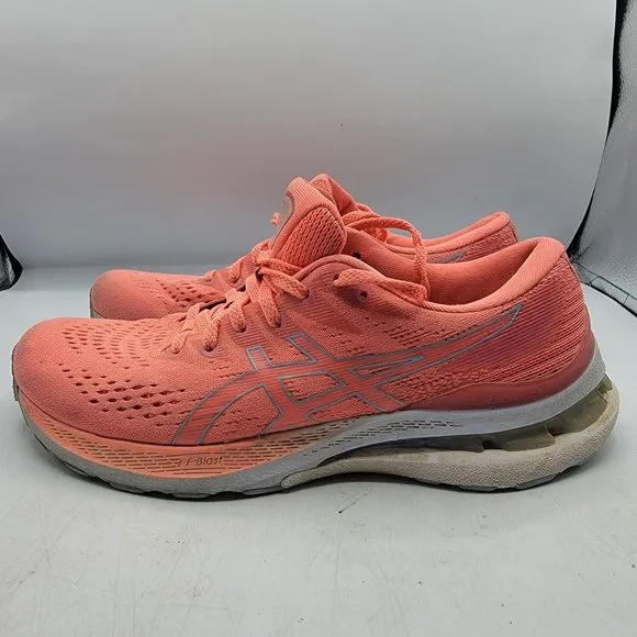 Asics Womens Gel Kayano 28 Womens Size 8 Orange Running Shoes Sneakers 1012B047