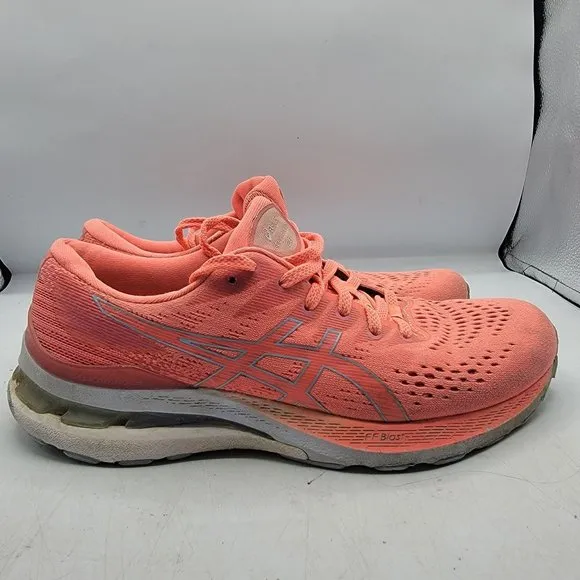 Asics Womens Gel Kayano 28 Womens Size 8 Orange Running Shoes Sneakers 1012B047