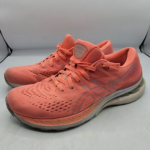 Asics Womens Gel Kayano 28 Womens Size 8 Orange Running Shoes Sneakers 1012B047