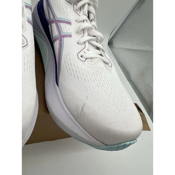 ASICS Women’s GEL-KAYANO 30 Running Shoes White Grape Size 9.5 NEW *READ*