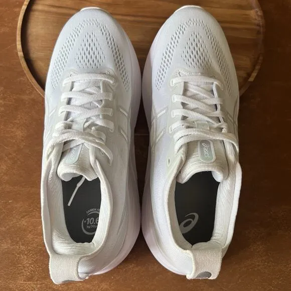 Asics Womens Gel Kayano 31 1012B670 White Running Shoes Sneakers Size 9