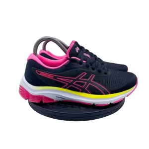 Asics Womens Gel Pulse 12 Black/ hot pink Running Shoes Sneakers Size 7.5