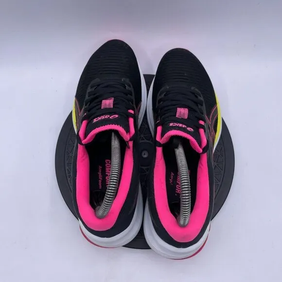 Asics Womens Gel Pulse 12 Black/ hot pink Running Shoes Sneakers Size 7.5
