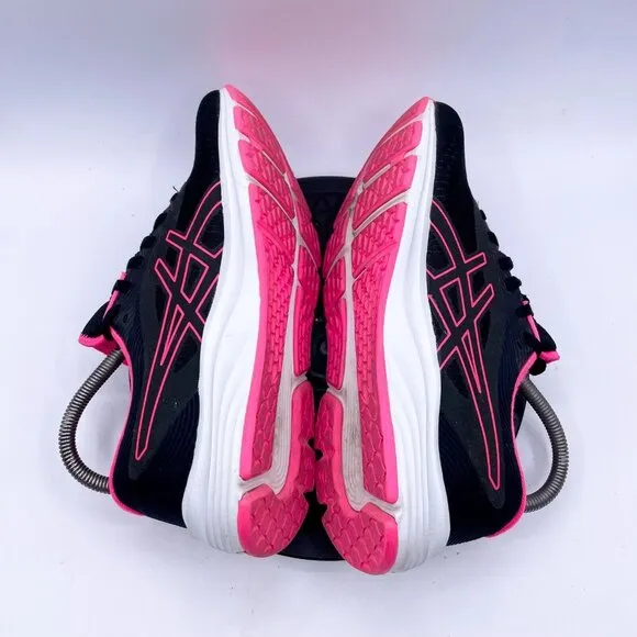 Asics Womens Gel Pulse 12 Black/ hot pink Running Shoes Sneakers Size 7.5