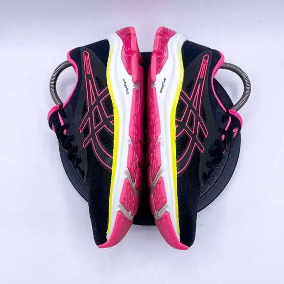 Asics Womens Gel Pulse 12 Black/ hot pink Running Shoes Sneakers Size 7.5