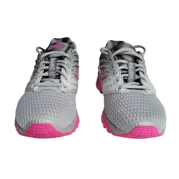 Asics Women's Gel-Quantum 180 2 Mid Grey / Pink Glow Carbon Ankle-High Running