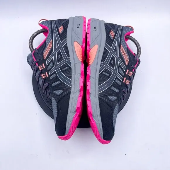 Asics Womens Gel Venture 7 1012A477 Black Running Shoes Sneakers Size 9.5
