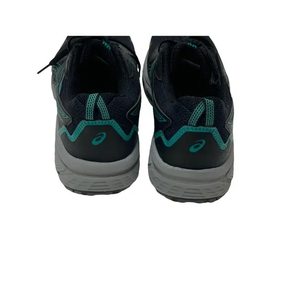 Asics Womens Gel Venture 8 1012B230 Black Green Running Shoes Sneakers Size 8.5