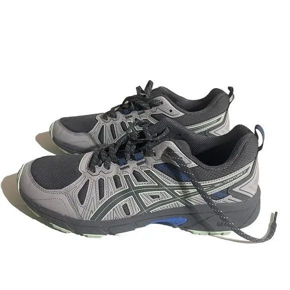 ASICS Women’s Gel-Venture 8 Trail Running Shoes Size 10 Gray Green 1012A476