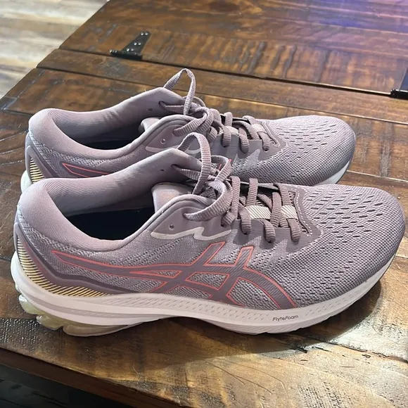 ASICS Women's Running Shoes Sneakers Purple Twilight Summer Dune 10 WIDE