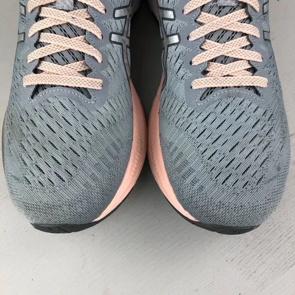 Asics Women's Size 11 Gel-Kayano 27 Grey Lace-Up Running Shoes Sneakers