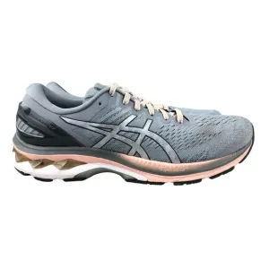 Asics Women's Size 11 Gel-Kayano 27 Grey Lace-Up Running Shoes Sneakers