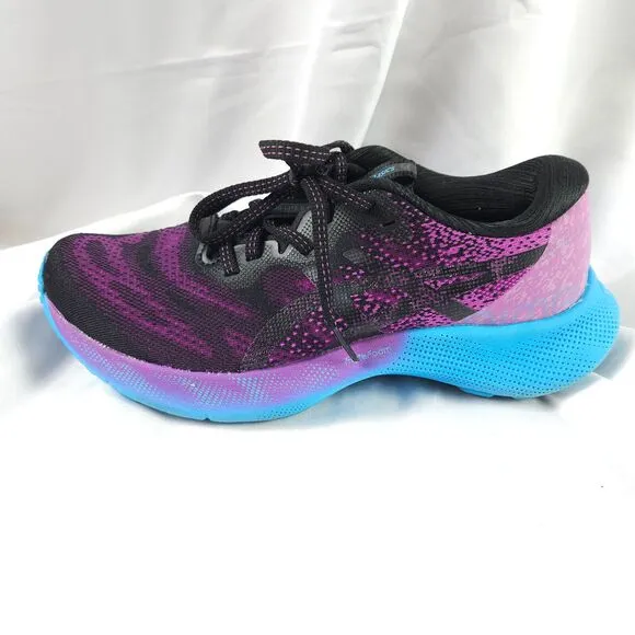 Asics Womens Sz 7 Gel Nimbus Lite 2 Purple Blue Black Running Shoes 1012A882