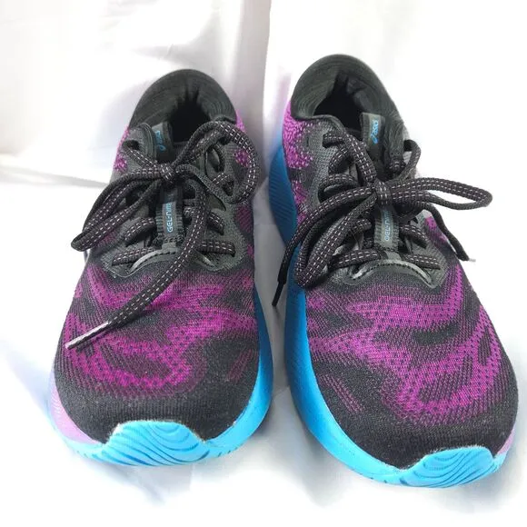 Asics Womens Sz 7 Gel Nimbus Lite 2 Purple Blue Black Running Shoes 1012A882