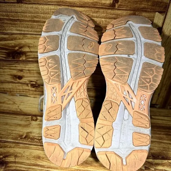 Asics Womens Gel Kayano 24 Lite Show T8A9N Beige Running Shoes Sneakers Size 9